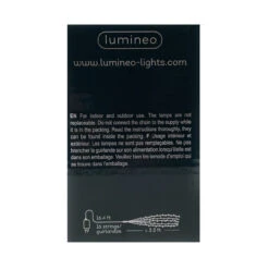 Lumineo 320 Micro-LED Warm White Lights Silver Wire -Holiday Supplies 070395 Side done 88864.1668959481