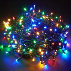 Lumineo 500 LED Warm White/Multi-Color Changing Compact Lights Green Wire 12 Lumineo 500 LED Warm White/Multi-Color Changing Compact Lights Green Wire -Holiday Supplies 070918 bunch 05407.1604880394