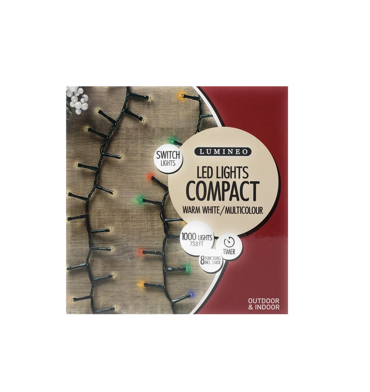 Lumineo 1000 LED Warm White/Multicolor Color Changing Lights Green Wire 3 Lumineo 1000 LED Warm White/Multicolor Color Changing Lights Green Wire