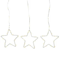 Lumineo Easy Loop System Warm White Micro Wire Silver Star Lights 13 Lumineo Easy Loop System Warm White Micro Wire Silver Star Lights -Holiday Supplies 073370 648 LED Warm White Silver Star Lights 20650.1667565916