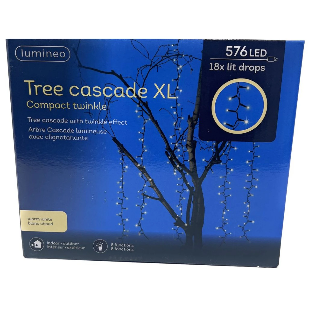 Lumineo 576 Warm White LED Cascading Lights Black Wire 3 Lumineo 576 Warm White LED Cascading Lights Black Wire