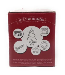 Lumineo 750 LED Red Compact Lights On Green Wire -Holiday Supplies 077809 side 89667.1604005769