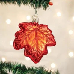 Old World Christmas - Red Maple Leaf Ornament 5 Old World Christmas - Red Maple Leaf Ornament -Holiday Supplies 120 Untitled design 1 17385.1649943039