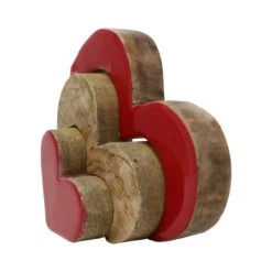 Deco Heart Wood Figurine -Holiday Supplies 121480 Deco Heart Wood Figurine left 66927.1675784550