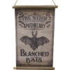 Vintage Halloween Canvas Blanched Bats Design