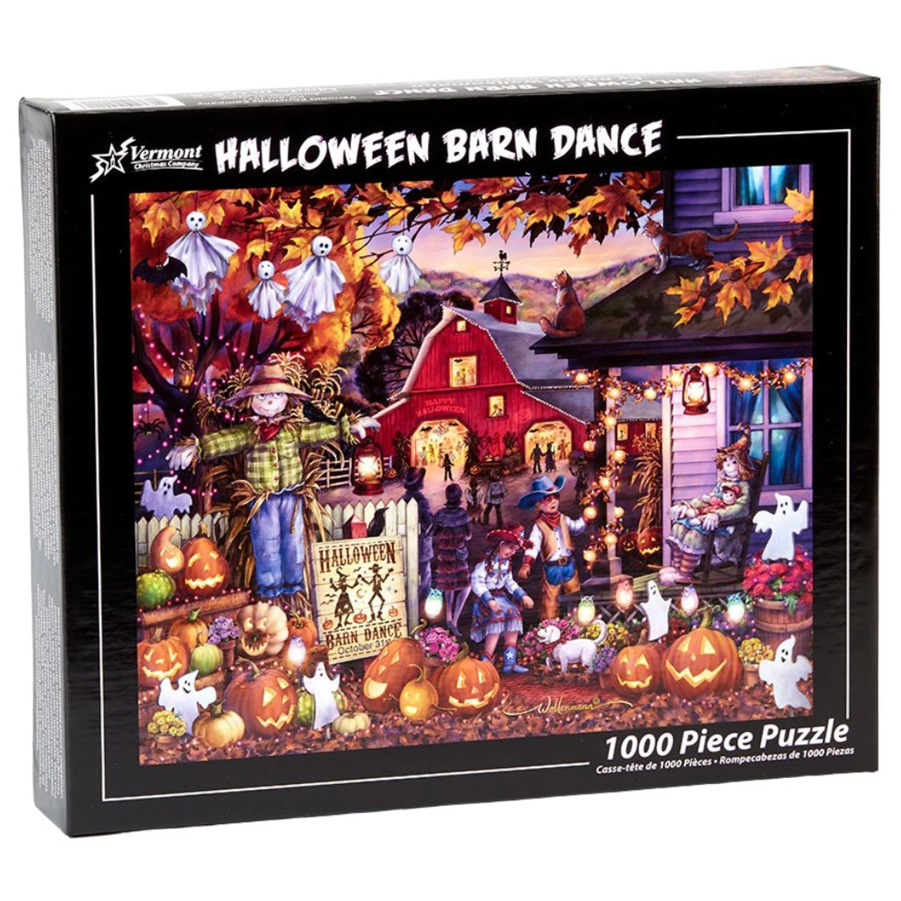 1000 Piece Halloween Barn Dance Jigsaw Puzzle 3 1000 Piece Halloween Barn Dance Jigsaw Puzzle