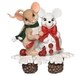 Mouse On Train Carriage Figure