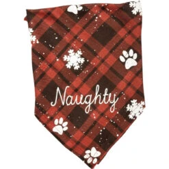 Primitives By Kathy Pet Bandana - Naughty Nice -Holiday Supplies 207 Untitled design 2 64422.1663651766