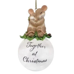4.25" Huggging Mice Ornament