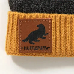 Hufflepuff Heathered Knit Beanie -Holiday Supplies 250033 33 DETAIL 70471.1589469415