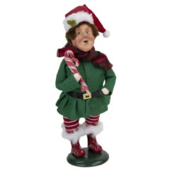 Byers' Choice - Elf With Candy Cane Caroler