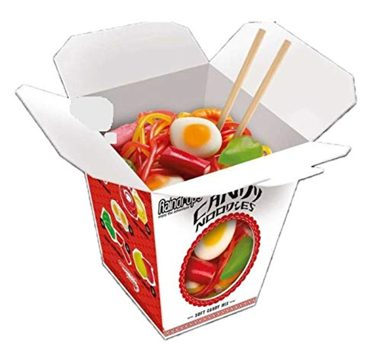 Raindrops Gummy Noodles In Takeout Carton, 3.88 Ounce 3 Raindrops Gummy Noodles In Takeout Carton, 3.88 Ounce