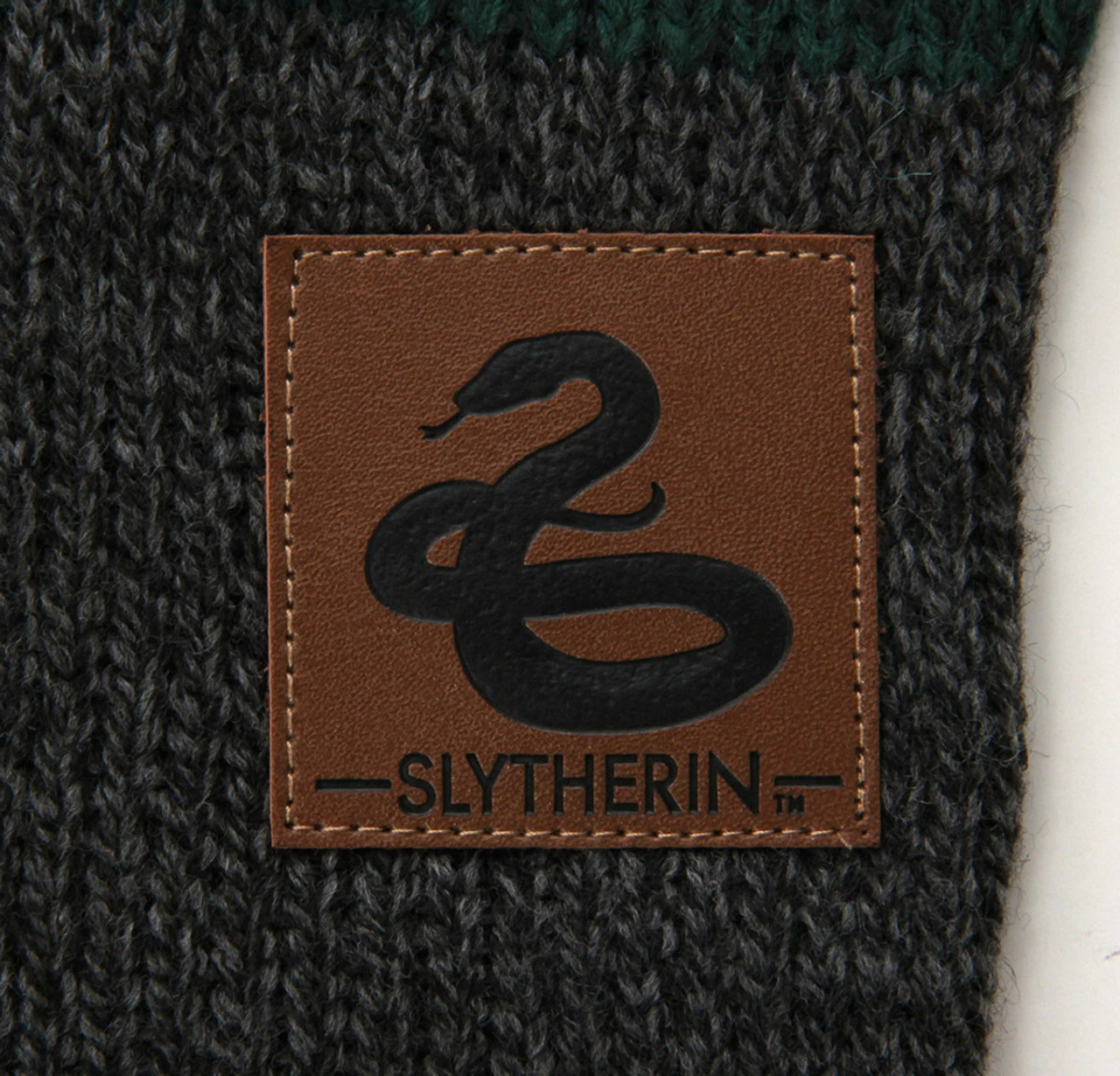 Slytherin Heathered Knit Scarf 5 Slytherin Heathered Knit Scarf - Image 3