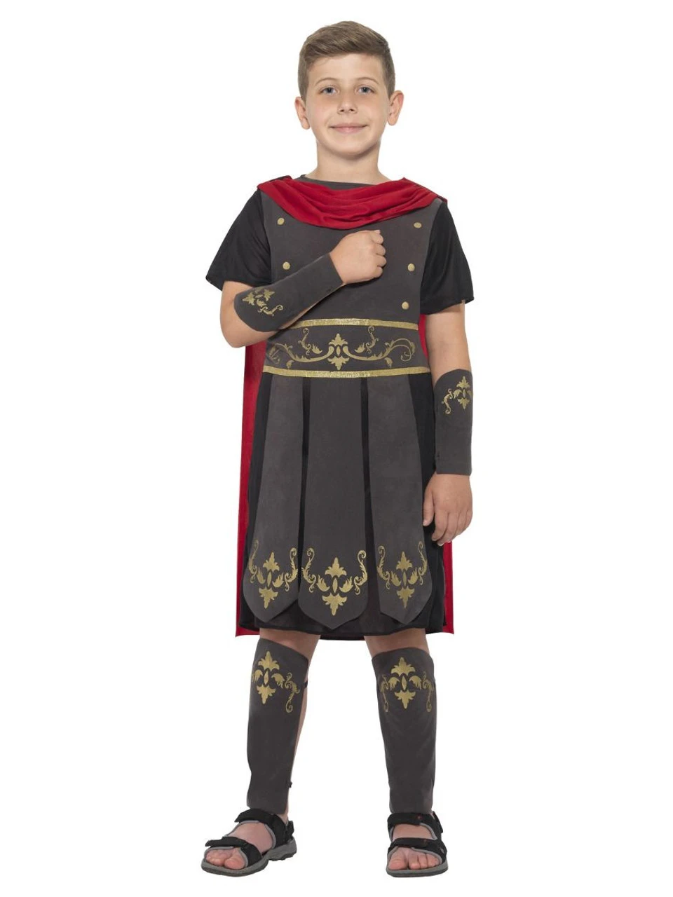 Smiffy's 40" Black And Red Roman Soldier Boy Child Halloween Costume - Large 3 Smiffy's 40" Black And Red Roman Soldier Boy Child Halloween Costume - Large