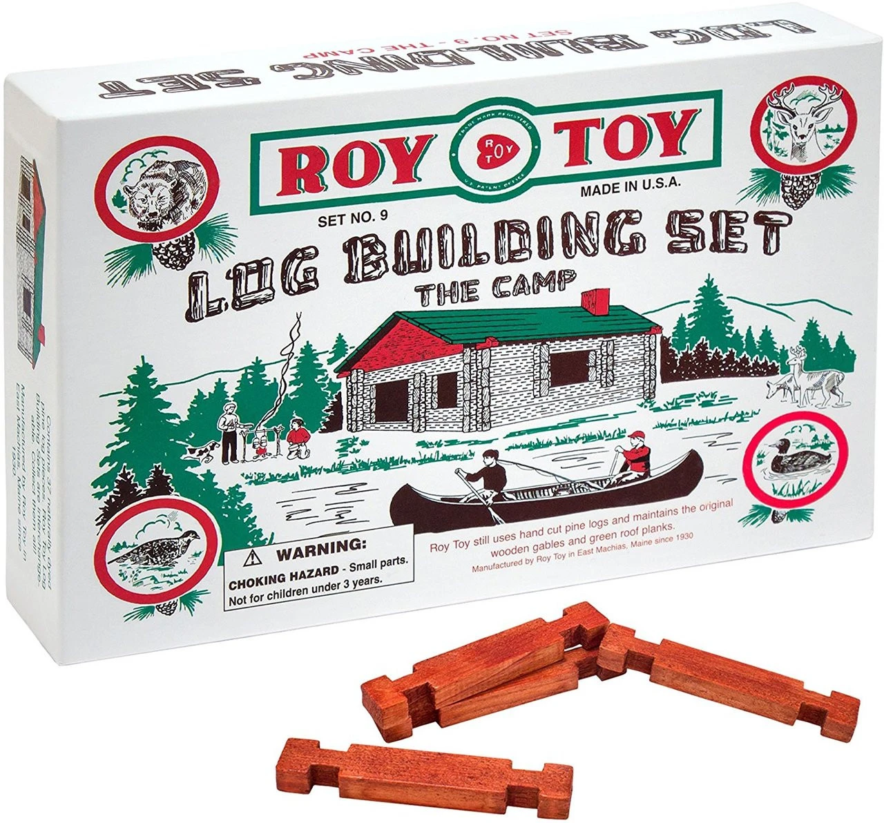 Miniature Log Cabin "The Camp" Set #9 By Roy Toy 4 Miniature Log Cabin "The Camp" Set #9 By Roy Toy - Image 2