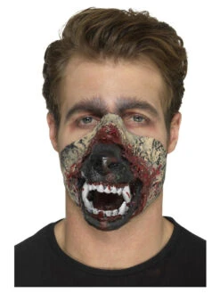 Make-Up FX, Foam Latex Werewolf Mouth Prosthetic, Brown, With Adhesive -Holiday Supplies 46788 2 50439.1602246077