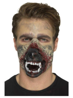 Make-Up FX, Foam Latex Werewolf Mouth Prosthetic, Brown, With Adhesive -Holiday Supplies 46788 3 55024.1602246078