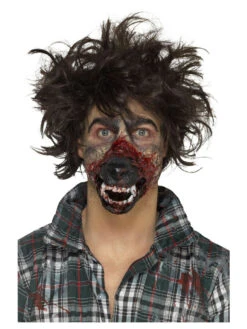Make-Up FX, Foam Latex Werewolf Mouth Prosthetic, Brown, With Adhesive