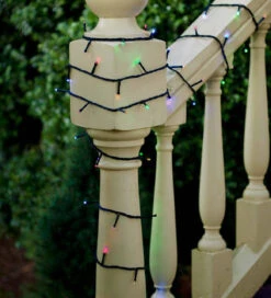 Lumineo 48 LED Multi-Colored Twinkle Lights On Black Wire 11 Lumineo 48 LED Multi-Colored Twinkle Lights On Black Wire -Holiday Supplies 497126 6 39208.1544128708