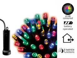 Lumineo 48 LED Multi-Colored Twinkle Lights On Black Wire 9 Lumineo 48 LED Multi-Colored Twinkle Lights On Black Wire -Holiday Supplies 497166 1 c rev 2 10503.1544128717