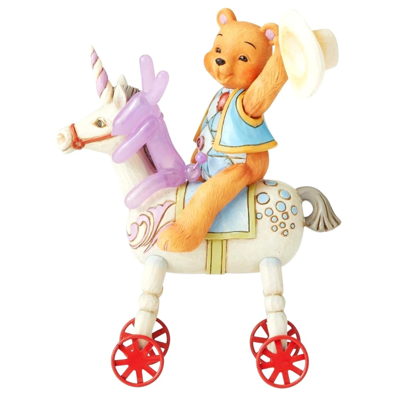 Jim Shore - Button And Squeaky - Button And Squeaky On Unicorn