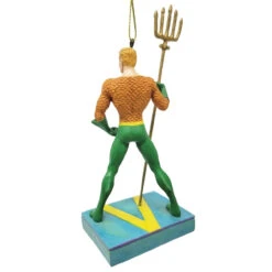 Jim Shore - DC Comics - Aquaman Silver Age Ornament -Holiday Supplies 517076 Jim Shore DC Comics Aquaman Silver Age Ornament back 32334.1649869388