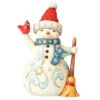 Jim Shore - Heartwood Creek - Snowman Holding Cardinal Pint Size