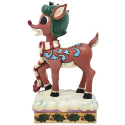 Jim Shore - Rudolph Traditions - Rudolph In Aviator Hat 7 Jim Shore - Rudolph Traditions - Rudolph In Aviator Hat -Holiday Supplies 519111 Jim Shore Rudolph Traditions Rudolph In Aviator Hat left 42547.1650289451