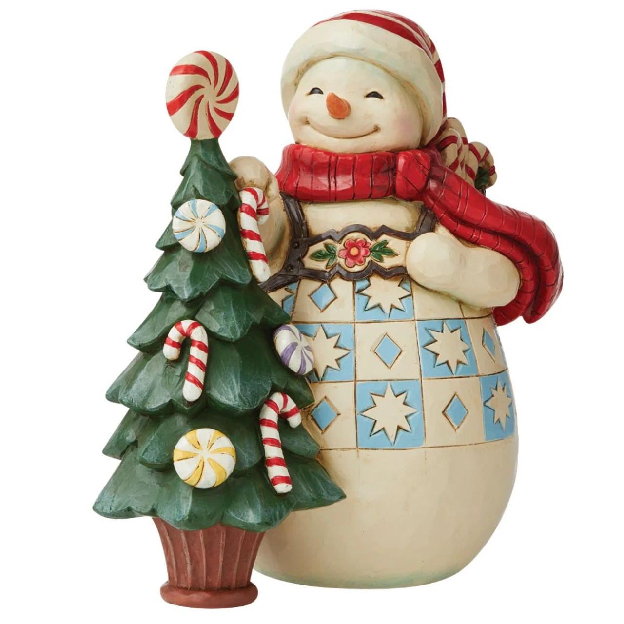 Jim Shore - Heartwood Creek - Snowman With Candy Tree 4 Jim Shore - Heartwood Creek - Snowman With Candy Tree - Image 2