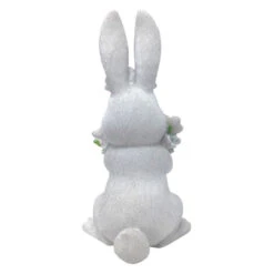 Easter Bunny Figurine Holding Flowers -Holiday Supplies 594812 Back 80723.1647470282