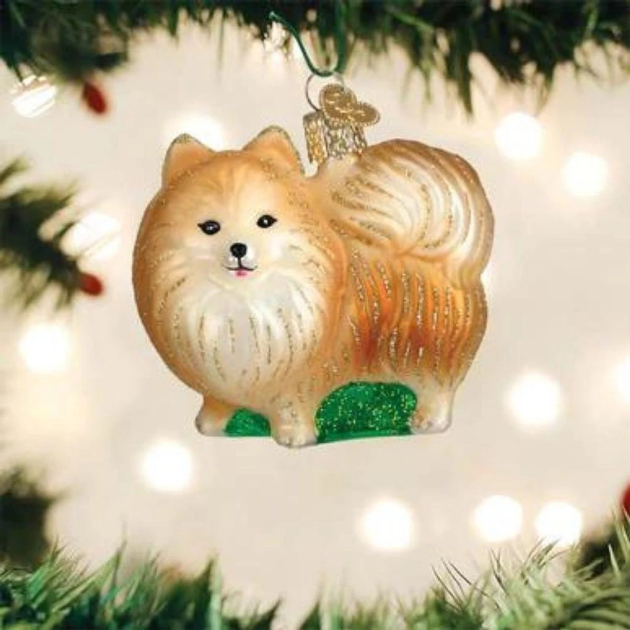 Old World Christmas - Standing Pomeranian Ornament 4 Old World Christmas - Standing Pomeranian Ornament - Image 2