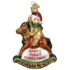 Old World Christmas - Baby's First Christmas Rocking Horse Ornament