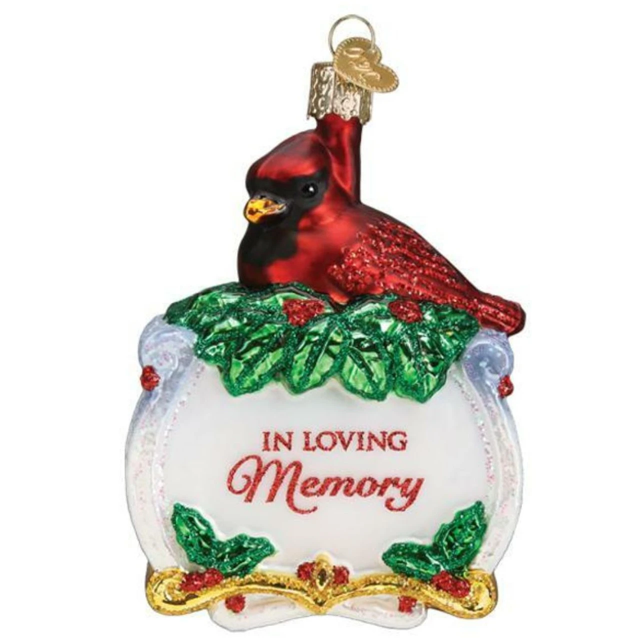 Old World Christmas - Memorial Cardinal Ornament