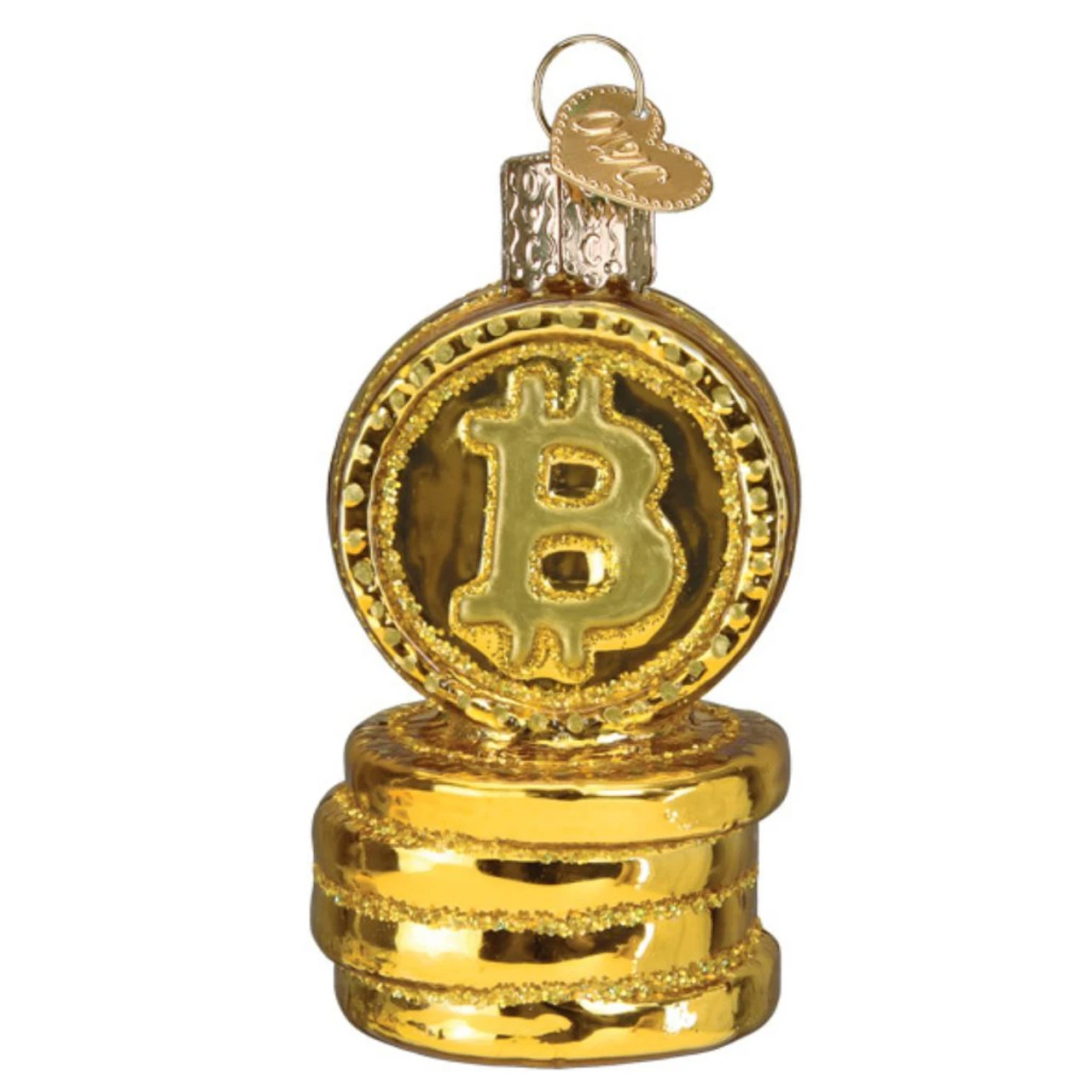 Old World Christmas - Bitcoin Ornament 3 Old World Christmas - Bitcoin Ornament