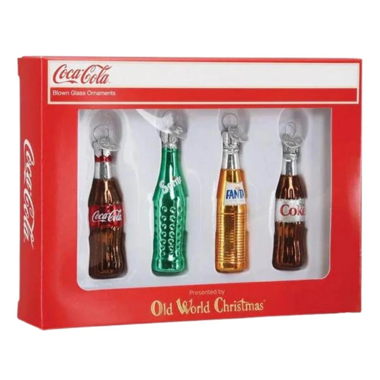 Old World Christmas - Coca-Cola Mini Beverage Ornament Set 4 Old World Christmas - Coca-Cola Mini Beverage Ornament Set - Image 2