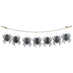 Spooky Metal Spider Banner