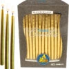 Gold Metallic Hannukah Menorah Candles Standard