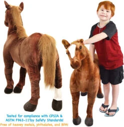 Tiger Tale Toys - Thorsten The Thoroughbred Horse -Holiday Supplies 91 QuoADtbL. AC SL1500 82319.1639497684