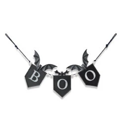 Metallic Halloween Boo Banner