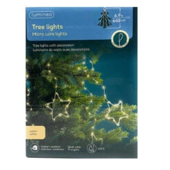 Lumineo Easy Loop System Warm White Micro Wire Silver Star Lights