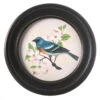 10" Wood Round Frame Bird Print Blue 1 10" Wood Round Frame Bird Print Blue -Holiday Supplies BIRD PRINT BLUE 86937.1611674015