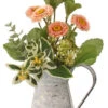 Blush Button Aster In Watering Can 9.5" -Holiday Supplies Blush 91368.1611000150