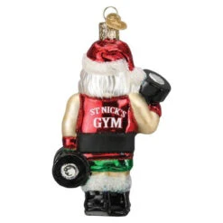 Body Builder Santa Ornament 7 Body Builder Santa Ornament -Holiday Supplies Body Builder Santa Ornament back 81173.1679679863