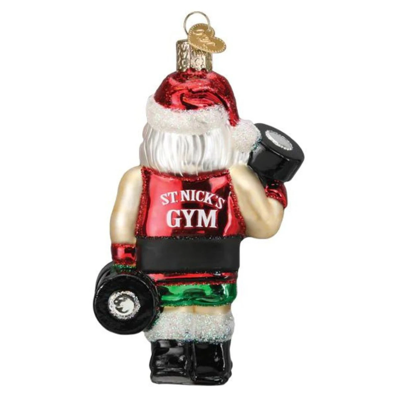 Body Builder Santa Ornament 5 Body Builder Santa Ornament - Image 3