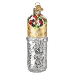 Burrito Blown Glass Ornament