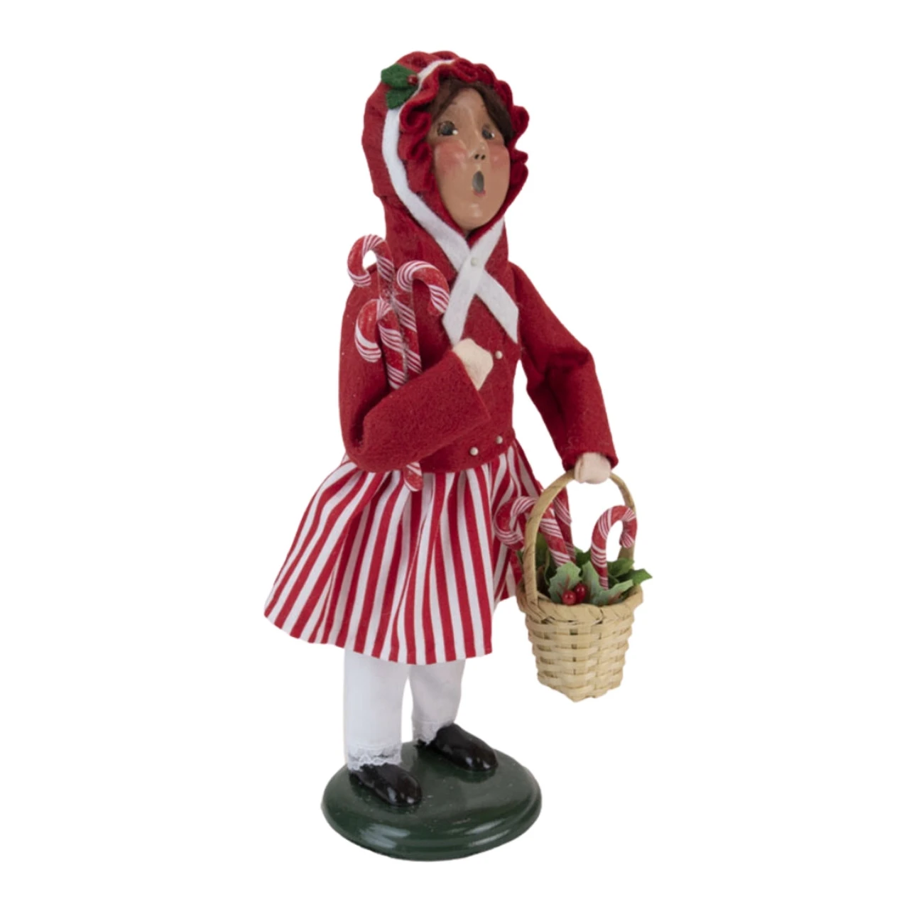 Byers' Choice - Candy Cane Girl Caroler 4 Byers' Choice - Candy Cane Girl Caroler - Image 2