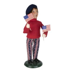 Byers' Choice - Patriotic Boy Caroler -Holiday Supplies Byers Choice Patriotic Boy Caroler right 26950.1684948056