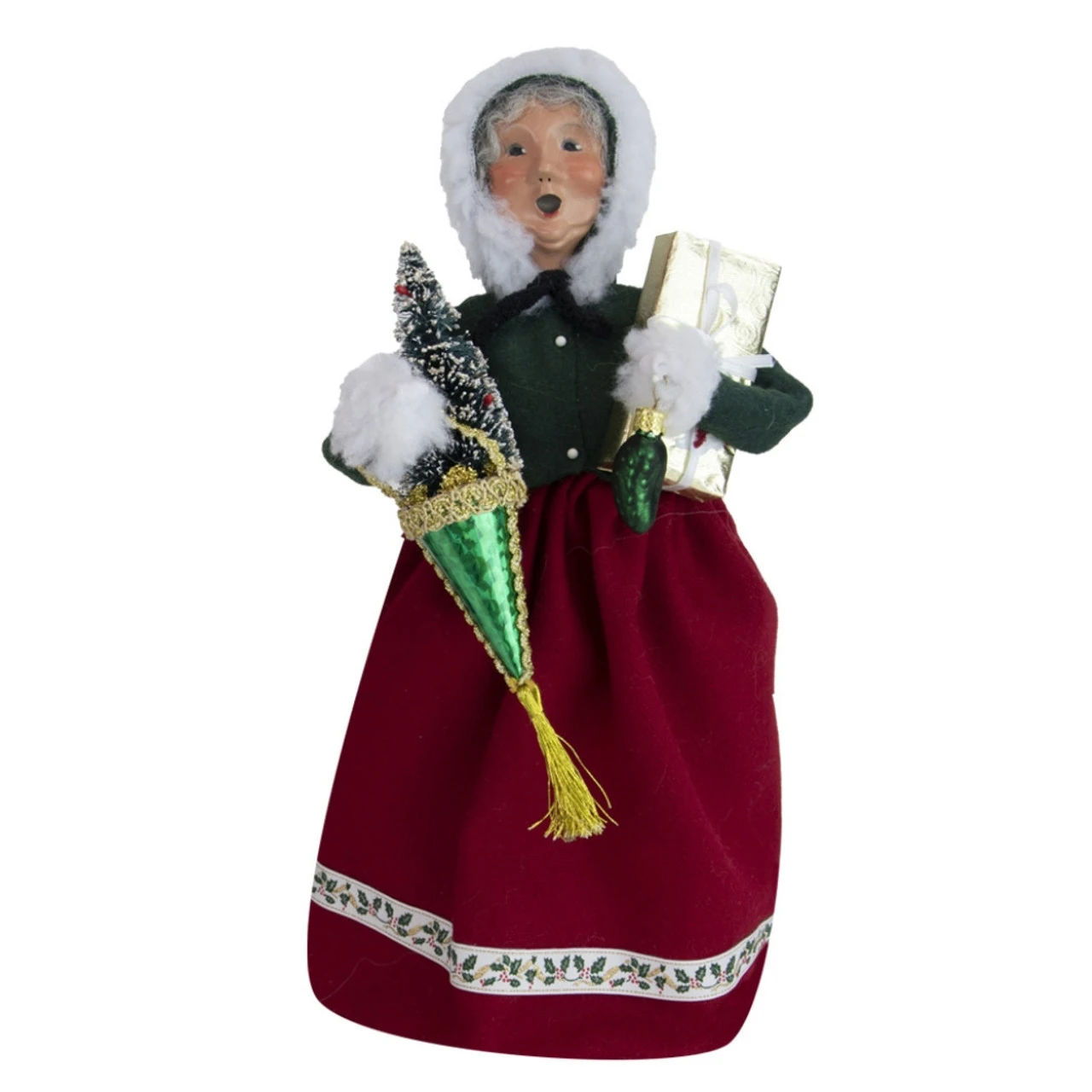 Byers' Choice Mrs Claus With Ornaments Caroler 3 Byers' Choice Mrs Claus With Ornaments Caroler