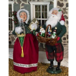 Byers' Choice Santa With Ornaments Caroler -Holiday Supplies Byers Choice Santa Mrs Claus With Ornaments Caroler 09615.1684437334