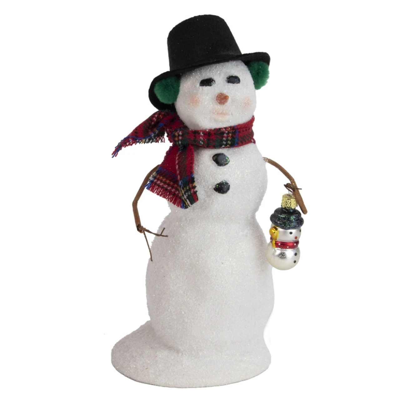 Byers Choice Snowman With Ornament 3 Byers Choice Snowman With Ornament